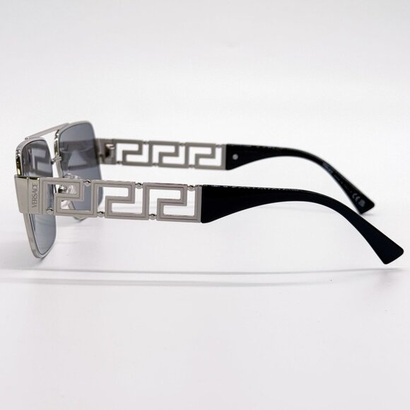 NEW VERSACE SUNGLASSES VE2290 10016G SILVER/GRAY UNISEX EYEWEAR VE2290 1001/6G main image 9